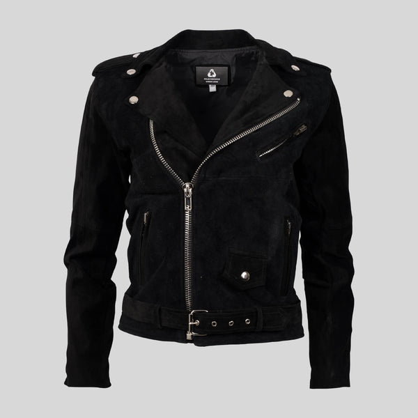 Biker Suede Black - XS / Black / Reworked Leather